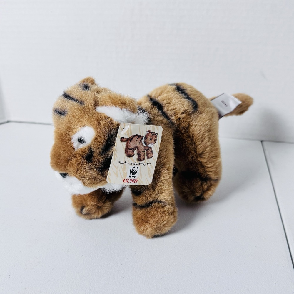 Gund World Wide Fund WWF‎ Exclusive Tiger Plush No. 44528 Small EUC Tag Attached